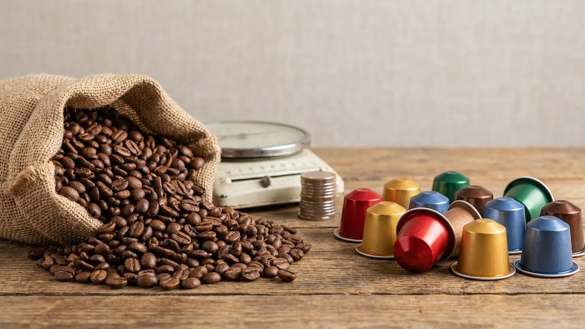 Kaffeebohnen vs Kaffeekapseln im Kostenvergleich