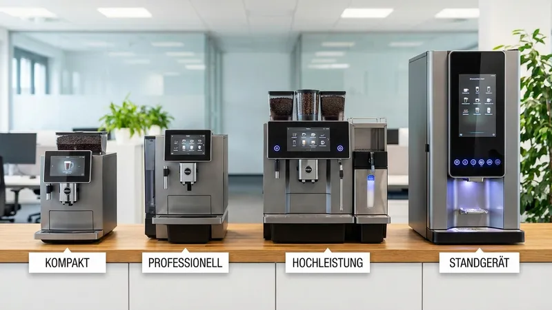 Vier Maschinenklassen: Kompakt, Professionell, Hochleistung, Standgerät