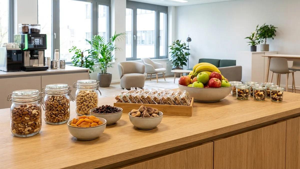 Gesunde Snacks im Automaten: Sortiment-Tipps fuers Büro