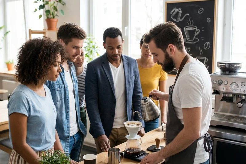 Kaffee-Event im Coworking Space