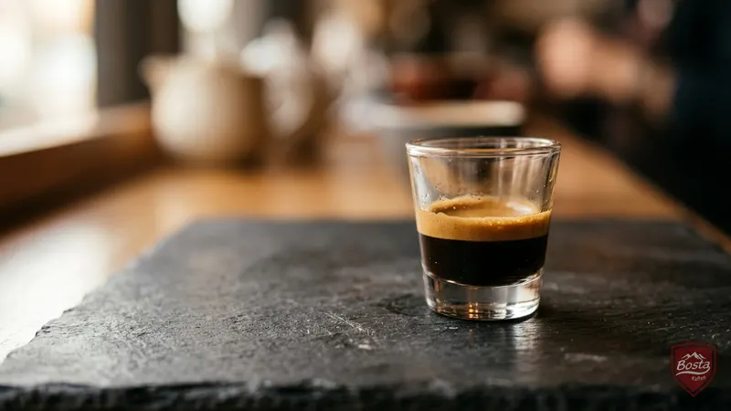 Ristretto im kleinen Glas – extra konzentrierter Espresso