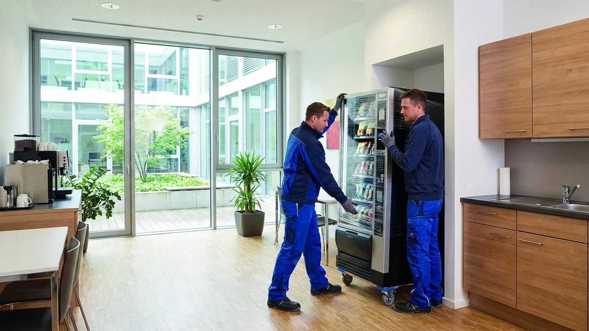 Verpflegungsautomat aufstellen: Standortwahl, Strom und Platzbedarf