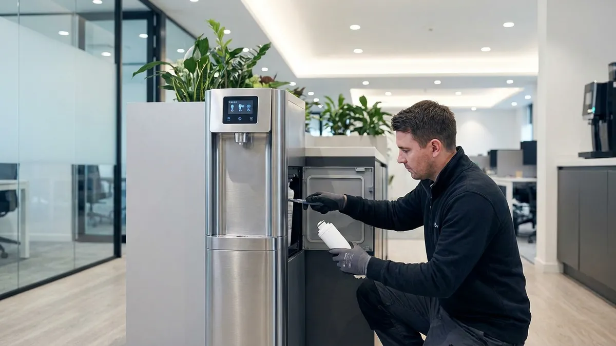 Wasserspender Wartung: Hygiene-Pflichtprogramm für Unternehmen